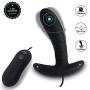 Zemalia Sally Vibrating Silicone Anal Vibrators Adult Sex Toys Vibe for Men or Couples G-Spot Stimulator for Female Masturbation Discreet Package(Black)