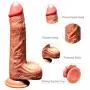 Big Realistic Dillo with Automatic Muti Speed Vibrating Telescopic Underwear Therapy Tshirt