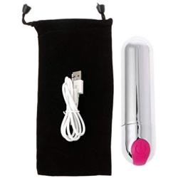 Villvi 10 Speeds Comfort Feeling Powerful Bullets for Women Rechargeable Waterproof (Pink)