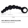 UTIMI Butt Plug Silicone Anal Beads Anal Sex Toys with Safe Pull Ring, 7.5"
