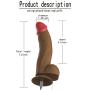 CONtenct Shaking Dillo with 360° Rotation-12 Powerful Viberations Recharge Waterproof Rea&listic Panis for Women with Absorbing Cup and Remote Control