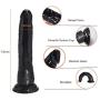 Realistic Dildo for Beginners with Suction Cup Base, 7.9inch Flexible Dildo for Vaginal G-spot and Anal Play Bendable Lifelike Penis Cock Adult Sex Toys for Women(Black)