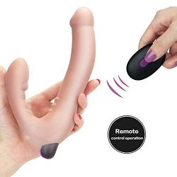 Tight Design T-Shirt Víbráţor Adult Toys Víbráţors Strapless Strapon Víbráţor Wireless Strap on Lesbian Double Penetration Sexxx Toys for Woman Silicone Toy