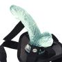 MXYLYM9 Strǎp ǒn fǒr Pěǒplě, Harness Funny Pants Strap Massager Strong Flexible Huge for Women Men PVC+ Artificial Leather Pants Green (L:6inch, W: 1.37inch)