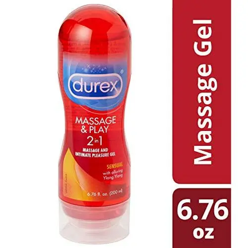 Lubricant, Durex Massage Gel & Personal Lubricant, Durex Massage & Play 2 in 1 Lubricant, Sensual Ylang Ylang, 6.76 oz Lubricant, Durex Massage Gel & Personal Lubricant, Durex Massage & Play 2 in 1 Lubricant, Sensual Ylang Ylang, 6.76 oz