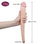 Tingxuan JDesto- 14.17-inch Double-Sided Large Toy Realistic Soft Double-Head Massager DEPUR (Color : Flesh)