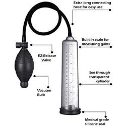 EZpumps Premium 8 inch Bigger Vacuum Pump Increase Size Free 3 Rings, Lube