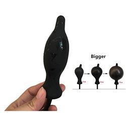 Oversized Silicone Anal Plug Inflatable Dilation Anal Expansion Stimulate Augmentation Explosion-proof Design Diameter 3.5-10cm/1.7-4"