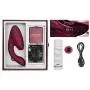 Womanizer Duo Rabbit Massager for Women with Sucking Stimulation, G-Spot Stimulation, 12 Intensity Levels, Free 30ml WV lube + 10 Modes, Bordeaux