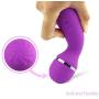 Personal Wand Massager Wireless Handheld Electric 10 Powerful Multi Speeds Vibration Cordless Mini Magic Body Massager Rechargeable Waterproof for Back Neck Shoulder (Purple)