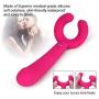 G Spot Vibrator with 3 Motors for Vagina Clitoris Penis Stimulation, Dildo Vibrator Adult Sex Toys with 7 Vibration Modes Waterproof Penis Stimulator for Women Men Couple