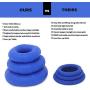 XL Soft Silicone Cock Ring Set 3 Pack by Lynk Pleasure (Blue) Stretchy Premium Erection Enhancer Penis Rings for Mens Sexual Wellness | Stay Harder & Last Longer