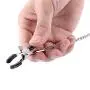 Nipple Clamp Breast Stimulator with Round Nipple Rings SM Nipple Stimulator Sex Toys for Women (with Black Nipple Ring)