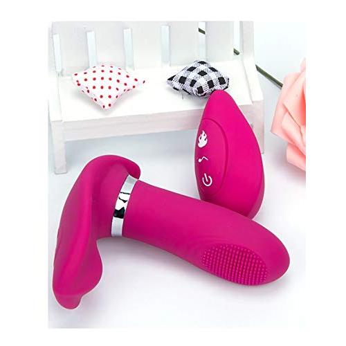 MXJYB Wireless 7-Frequency Push-Pull Massager Waterproof Charging Wearable Massager Stick, with Heating Function, Powerful but Quiet, Medical Silicone MXJYB (Color : Red)