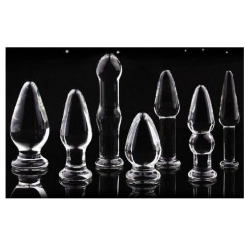 7 Types Set Crystal Glass Anal Plug Adult Toys Sex Toys for Women/man