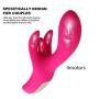 Fun-Mates Vibrating G Spot Clitoral Massager for Women and Couples Rechargeable Powerful Vibrating Rabbit Ear Female Masturbation with 4 Motors