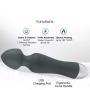 LESIGE Personal Wand Massager, G Spot Vibrator Waterproof Dildo Clitoral Anal Stimulator with Strong Vibrating & Heating Function, USB Rechargeable Cordless Neck Massager Stick Sex Toy for Women Men