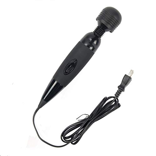 Handheld Wand Massager, Handheld Personal Body Therapeutic Massager Electric Vibrate Wand Massager Magic Waterproof Portable Relieves Muscle Tension Body Aches Pains Sports Recovery (Black)