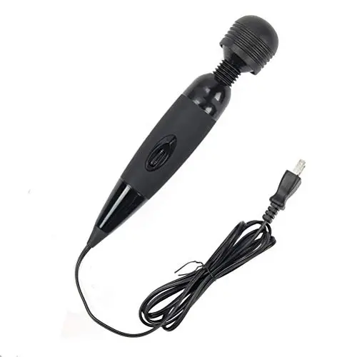 Handheld Wand Massager, Handheld Personal Body Therapeutic Massager Electric Vibrate Wand Massager Magic Waterproof Portable Relieves Muscle Tension Body Aches Pains Sports Recovery (Black)