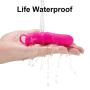 Clitorial Stimulator Women Finger Vibrator with 9 Vibration Modes Textured Head for Clitoral Vagina G-spot Nipple Anal Stimulation, Rechargeable Waterproof Adult Sex Toy for Women Couples (Pink) …