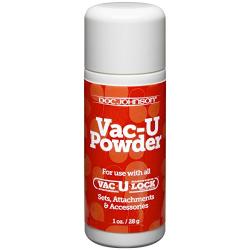 Doc Johnson Vac-U-Lock - Vac-U Powder - Makes Attaching and Detaching Smooth And Easy - Also Use to Refresh Your ULTRASKYN Attachment - 1 oz. (28g)