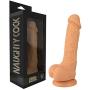 Naughty Cock Silicone Dildo - Huge, Thick, Realistic, Suction Cup - Sex Toy for Vaginal, Anal, and G-Spot - 8 Inch (Flesh)