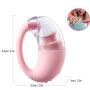 MXJYB Cute Waterproof 7-Frequency Vibrating Suction bar Vǐ-rát r, Shirt Multi-Speed Clǐt r-ǐal Suck-ǐngToy MXJYB
