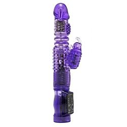 Trinity Vibes Thrusting Purple Rabbit Vibrator