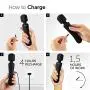 Sunanth Waterproof Cordless Personal Massager - Rechargeable - Premium Handheld Body Wand with Magic Powerful Therapeutic Vibrations - USB - Stress Away Sport Recovery Sunanth Waterproof Cordless Personal Massager - Rechargeable - Premium Handheld Body Wand with Magic Powerful Therapeutic Vibrations - USB - Stress Away Sport Recovery