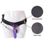 Adjustable Straps Perfect Size Adult Men Hollow Strap On Silicone Empty fits Most Men and Women - Purple