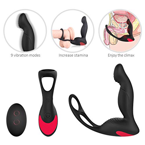 Male Electric Massaging Toy Rechargeable Waterproof Pró-stá-tê Massager Stímùlàtór 3 in 1 Multiple Speed and Patterns Silicone Massage Device for Men Gay T-Shirt