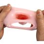 Reusable Condom Sleeve Silicone Penis Case Cover Penis Extender Enhancer Enlarger Sleeve Crystal Elastic Sleeve Cock Ringfor Male + Gift