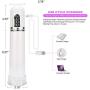 Electric Auto Penis Vacuum Pump Enlargers For Men Erotic Sex Toys For Male Penis Extender To Help Erection And Sex Time Extension Enhancer Prolong Penis Sex Male Pump (Color:White )