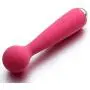 New Silicone Mini Travel Massage Waterproof Rechargeable Premium Wellness Full-Body Massage Wand + Includes a Free DONA Kissable Massage Oil 4oz