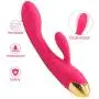Medical Cordless Waterproof Rechargeable Wand Massager，Handheld Personal Multifunction Massager for Back Neck Shoulder Body Massage (Pink)