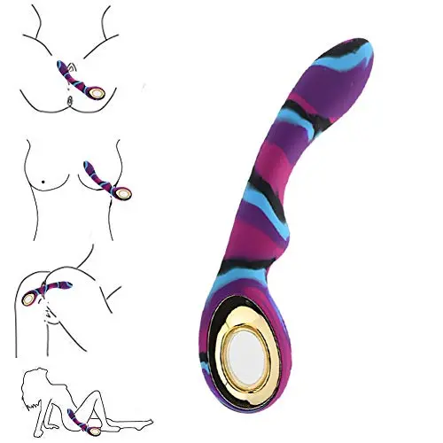Handheld Silicone Waterproof Massage Stick, Silent Rechargeable Rainbow Camouflage Massage Magic Wand Vibrantor Mini Bullet for Women Camouflage by ALBK Handheld Silicone Waterproof Massage Stick, Silent Rechargeable Rainbow Camouflage Massage Magic Wand Vibrantor Mini Bullet for Women Camouflage by ALBK