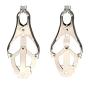 Clover Nipple Clamps Breasts Cage - Heavy Duty Flirt Metal Clover Breasts Cage Torture Nipple Clips (Silver)