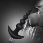 a-YUEYUE Silicone Multispeed Beads Amal Plug Massager for Women Men