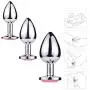 Double Color 3 Pcs Sensuality Stainless Steel Anal Butt Plug Fantasy Sex Restraints Sex Toys Love Game Trainer Vibrating Double Color 3 Pcs Sensuality Stainless Steel Anal Butt Plug Fantasy Sex Restraints Sex Toys Love Game Trainer Vibrating