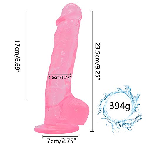 MXJYB Monster Massager Silicone Soft -Ďîldɔ, Realistic Texture and Real Touch Toys Beginners-wpwpwpwp 9.25 MXJYB (Color : Pink)
