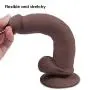 20 Speeds Dildos Adult Sex Toys Vibrators with Suction Cup Body Safe Silicone Realistic Penis for Women Vaginal G-spot Cock Dong Anal for Masturbation - 1.7" Toy for Hands-Free Play (6.7)
