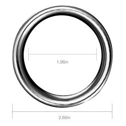 Beauty Molly Stainless Steel thick Penis male cock rings, 1.96 inch