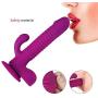 Rabbit Vibrator Massager Viberate Adult Toy for Clitoris Stimulation, OHYER Thrusting Dildo Vibrator Clit Stimulator with 6 Vibration Modes Power Suction Cup Adult Sex Toys for Couples and Women