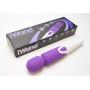 Upgraded Powerful Vibrate Wand Massager with 20 Vibration Modes Mini Whisper Quiet Waterproof Handheld Cordless for Neck Shoulder Back Body Massage Sports Recovery Muscle Aches Purple (FBA)