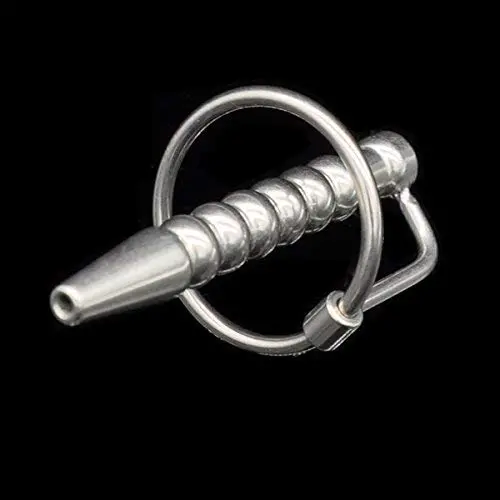 Risunpet Male Silicone Penis Plug Urethral Sound Catheter Dilator Stretching Tube Through-Hole for Beginner Men Sex Toy (Silver Size1) Risunpet Male Silicone Penis Plug Urethral Sound Catheter Dilator Stretching Tube Through-Hole for Beginner Men Sex Toy (Silver Size1)