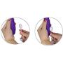 Purple Dildo Vibrator G Spot for Clitoris Stimulation Waterproof Clit Stimulator with 9 Vibration Modes Quiet Motor for Women USB Rechargeable