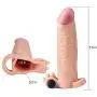 Add 2" Moving Extension Sleeve Sheath Enhancer Enlarger for Men Real pleasure4503