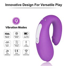 Waterproof G Spot Vibrator with Quiet Dual Motor 9 Vibration Modes,PALOQUETH Clitoris Stimulator Couples Vibrator Toy with Magnetic USB Rechargeable Design for Couple Play,Wireless Remote