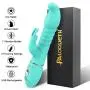 Thrusting Rabbit Vibrator with 3 Powerful Thrusting Actions 7 Vibration Modes for G Spot Clitoris Stimulation, PALOQUETH Waterproof Dildo Bunny Vibrator Personal Sex Toy for Women, Rechargeable Blue Thrusting Rabbit Vibrator with 3 Powerful Thrusting Actions 7 Vibration Modes for G Spot Clitoris Stimulation, PALOQUETH Waterproof Dildo Bunny Vibrator Personal Sex Toy for Women, Rechargeable Blue