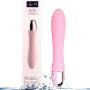 10 Frequency Wireless Waterproof Quiet USB Cable Rechargeable Cordless Pleasure Magnetic Charging Port Soft Vǐbrǎtǒr Family Health Sports Equipmen Massage Stick (Pink)